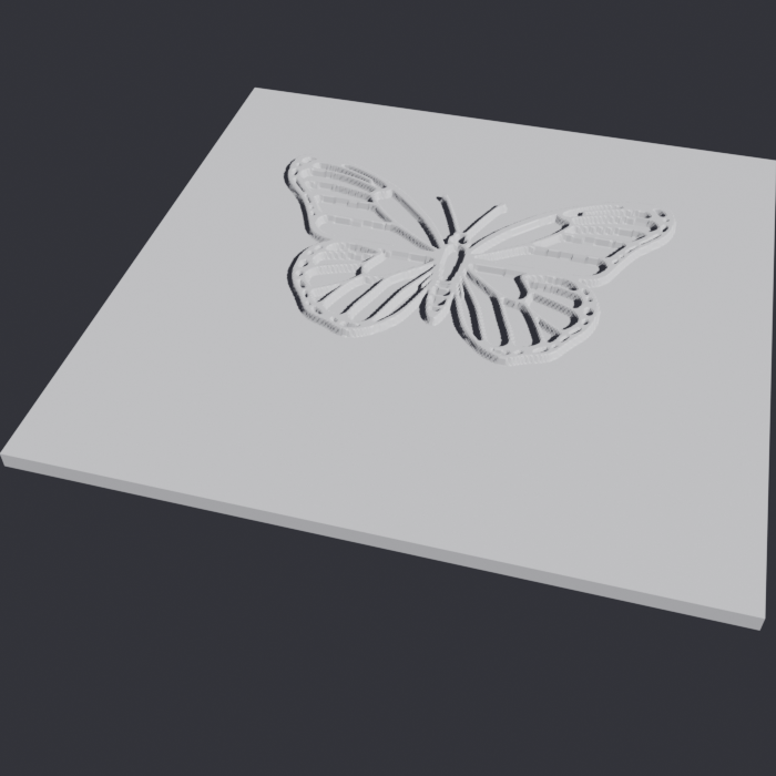 Tactile relief plate preview